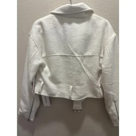 Juicy Couture Mohair Boxy Cropped Moto Jacket NWT - Picture 8 of 8